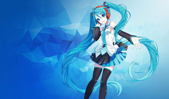 Nữ thần tượng ảo Hatsune Miku.
